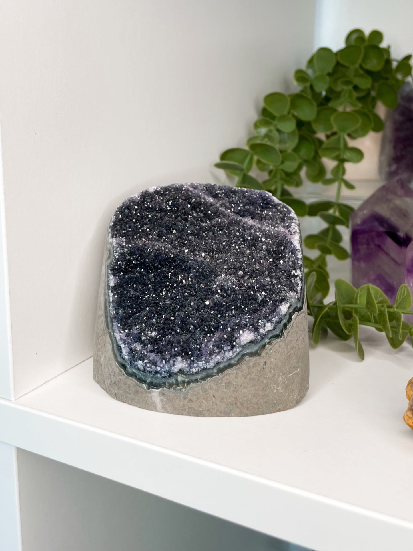 Brazilian Black Amethyst Cluster