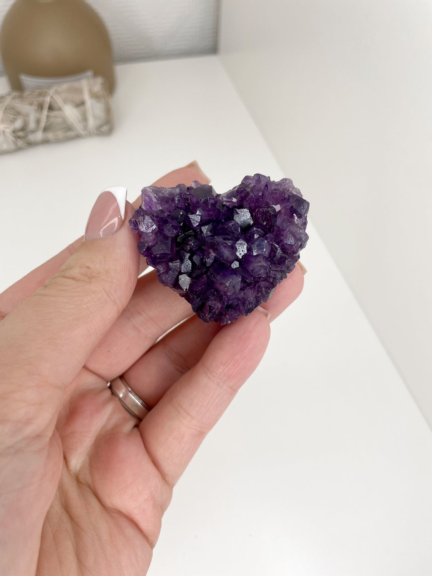 Brazilian Amethyst Heart Cluster