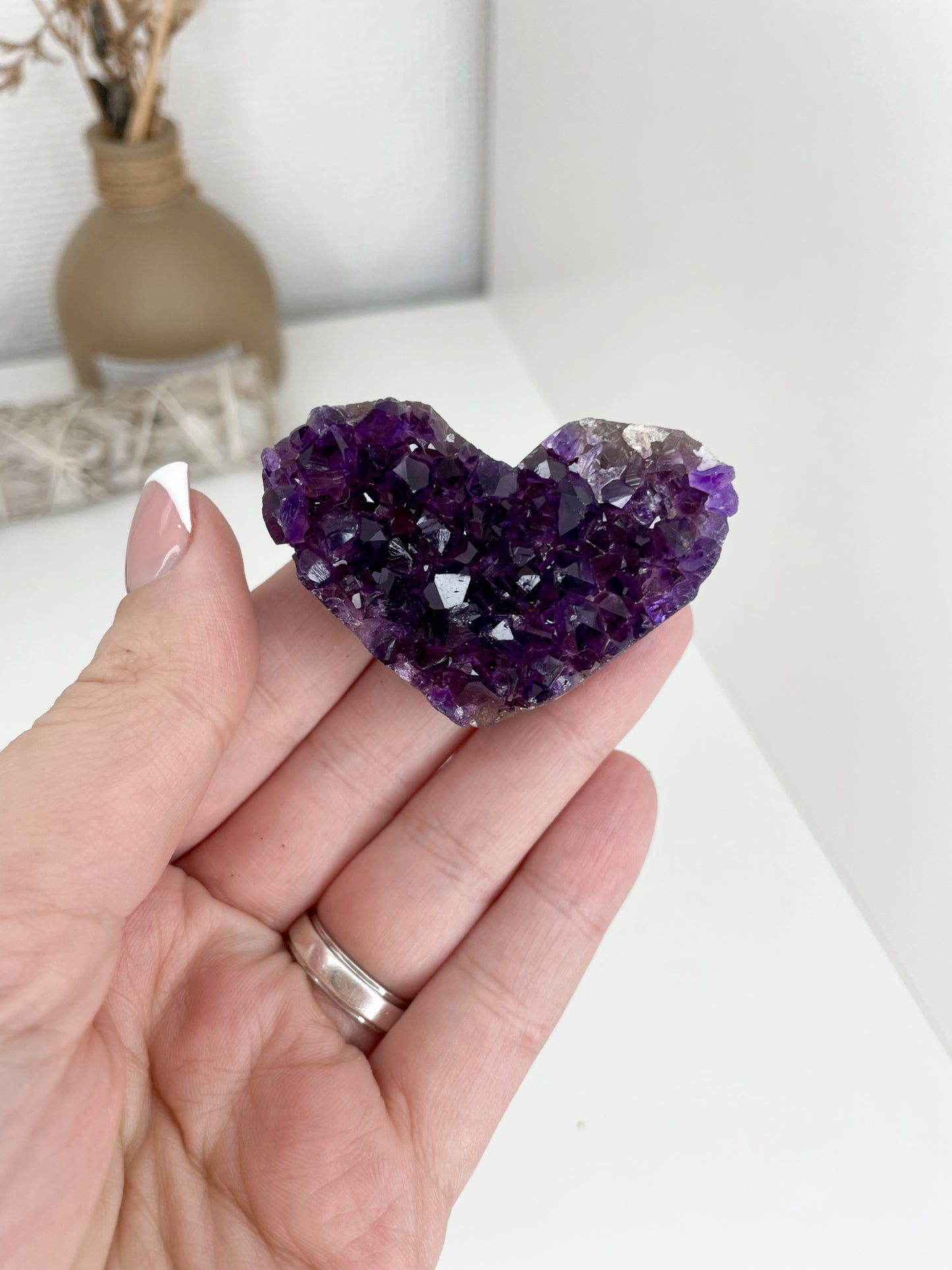 Brazilian Amethyst Heart Cluster