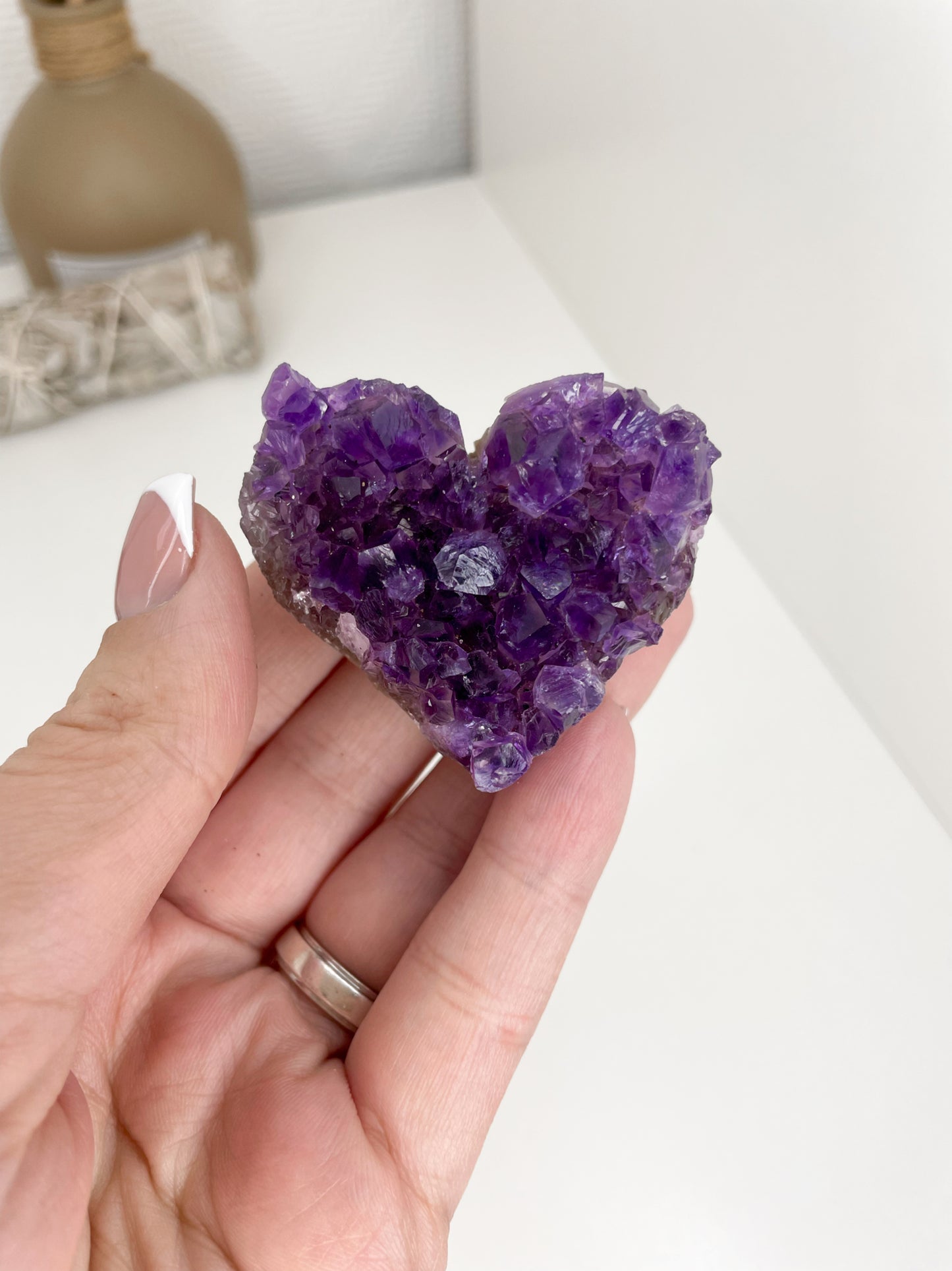 Brazilian Amethyst Heart Cluster