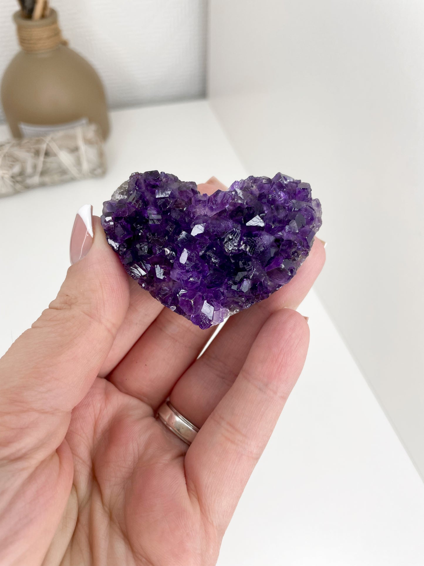 Brazilian Amethyst Heart Cluster