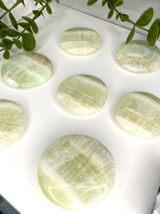 Pistachio Calcite Flat Stone