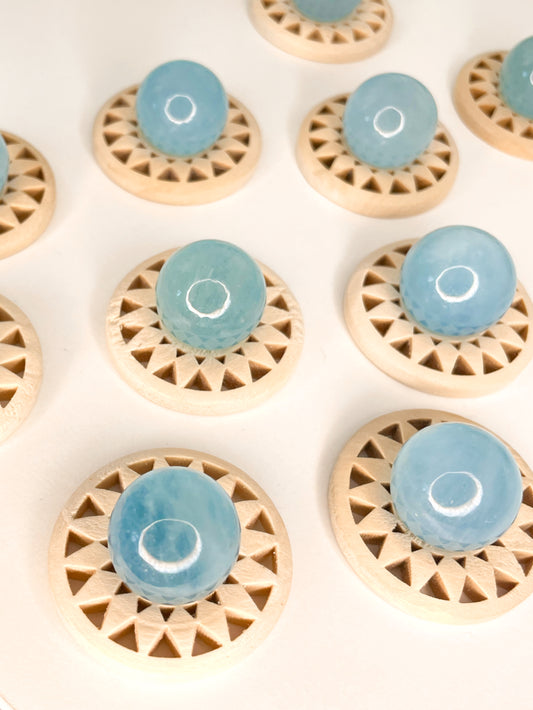 High Grade Aquamarine Mini Spheres