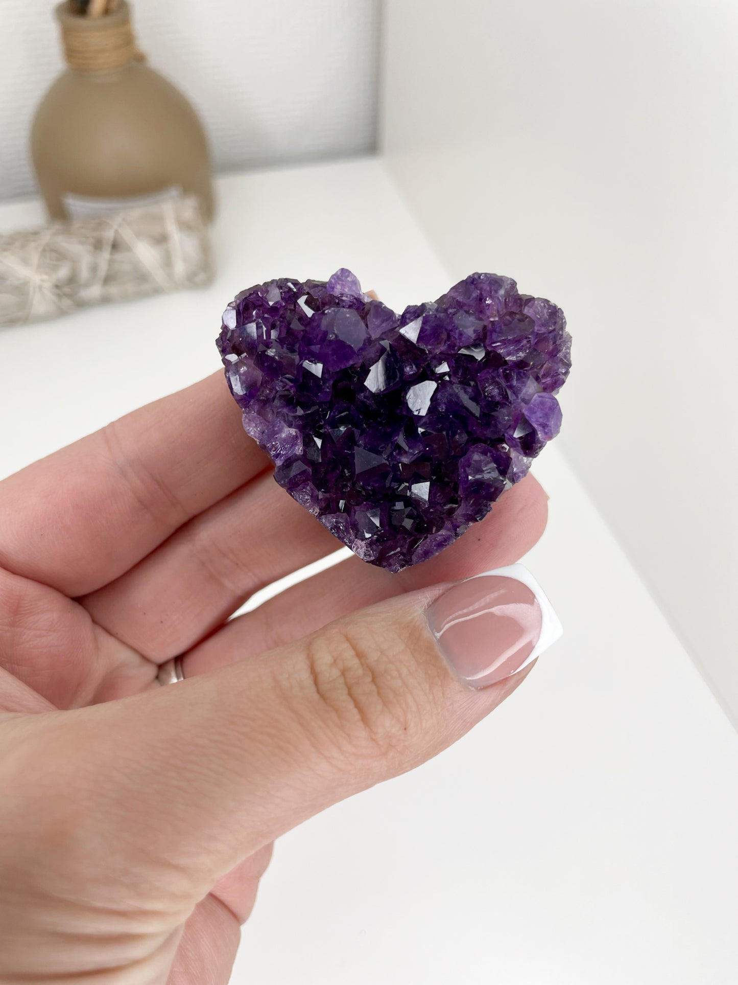 Brazilian Amethyst Heart Cluster