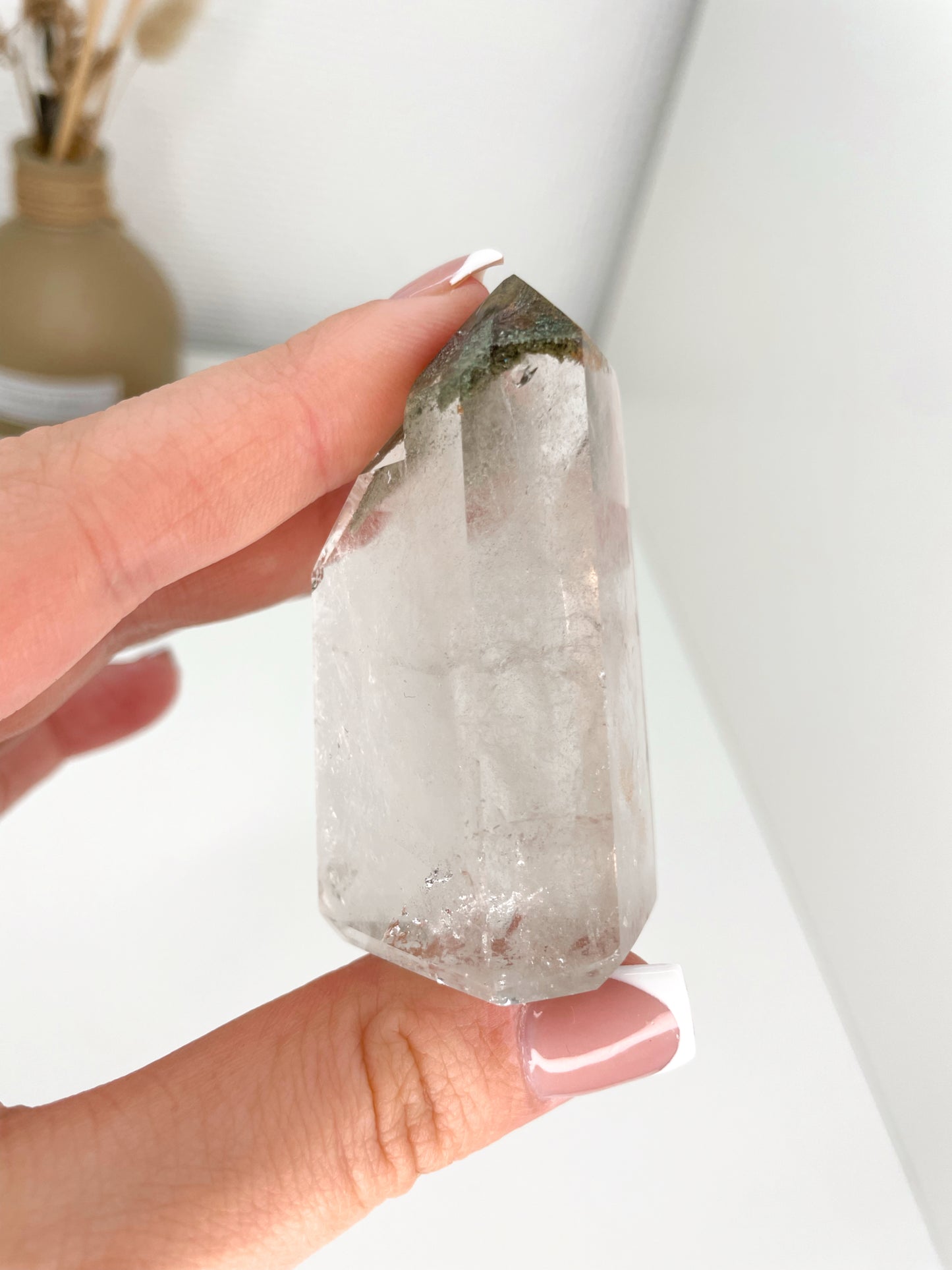 Brazilian Garden Quartz (Lodolite) Towers