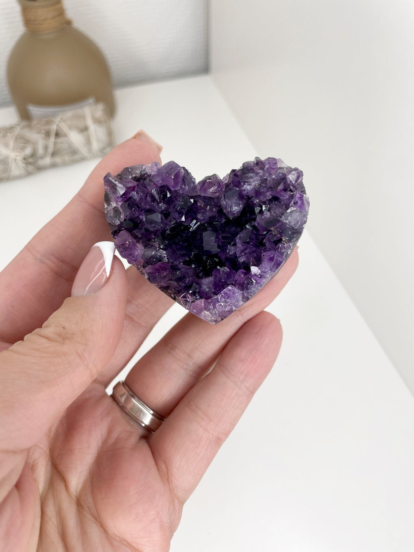 Brazilian Amethyst Heart Cluster