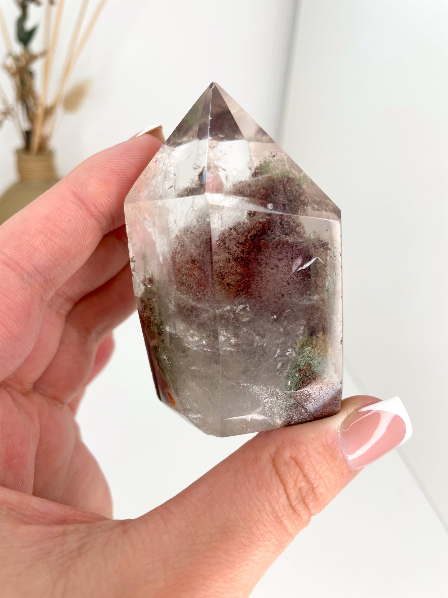 Brazilian Garden Quartz (Lodolite) Towers