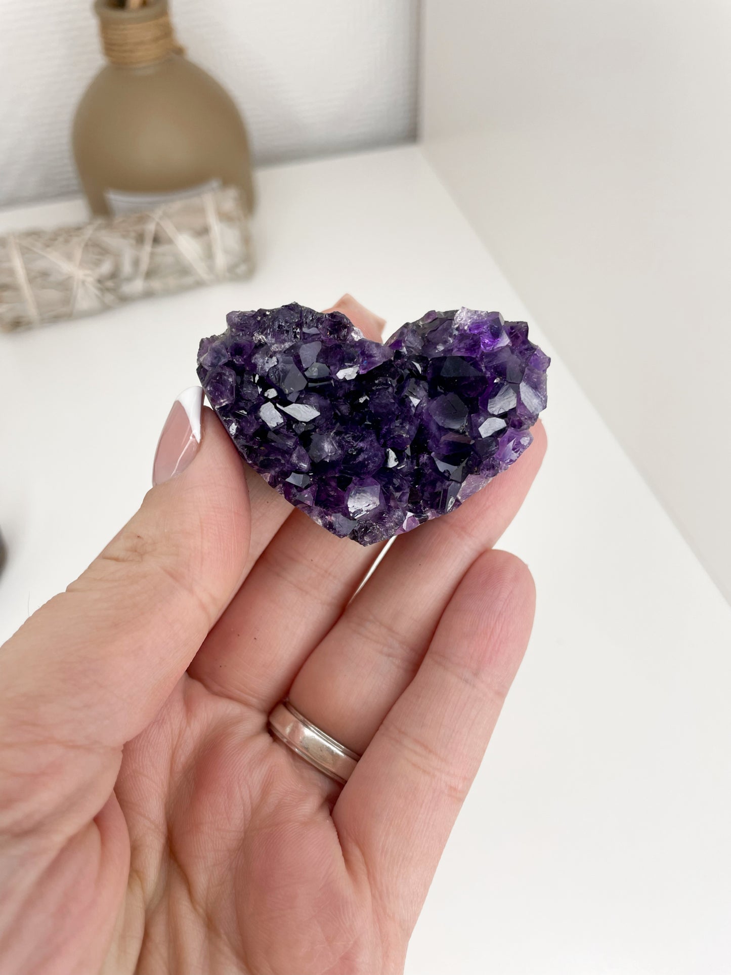 Brazilian Amethyst Heart Cluster