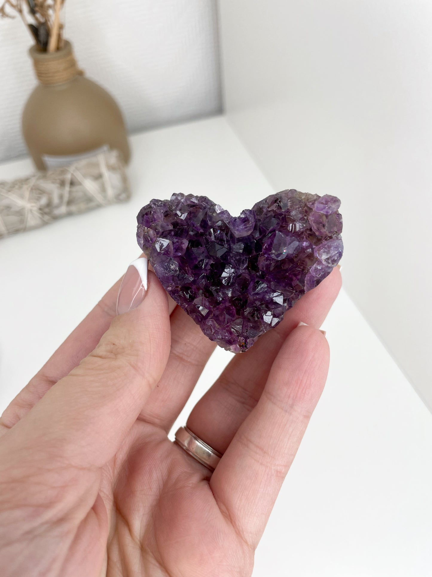 Brazilian Amethyst Heart Cluster