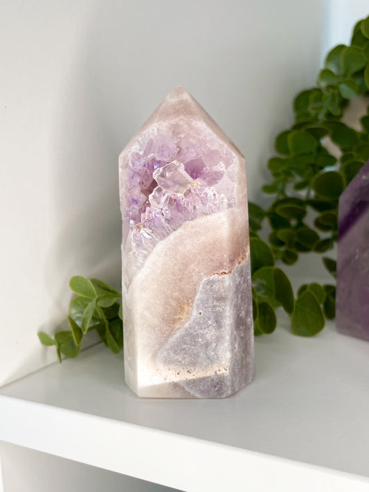 Brazilian Pink Amethyst Tower