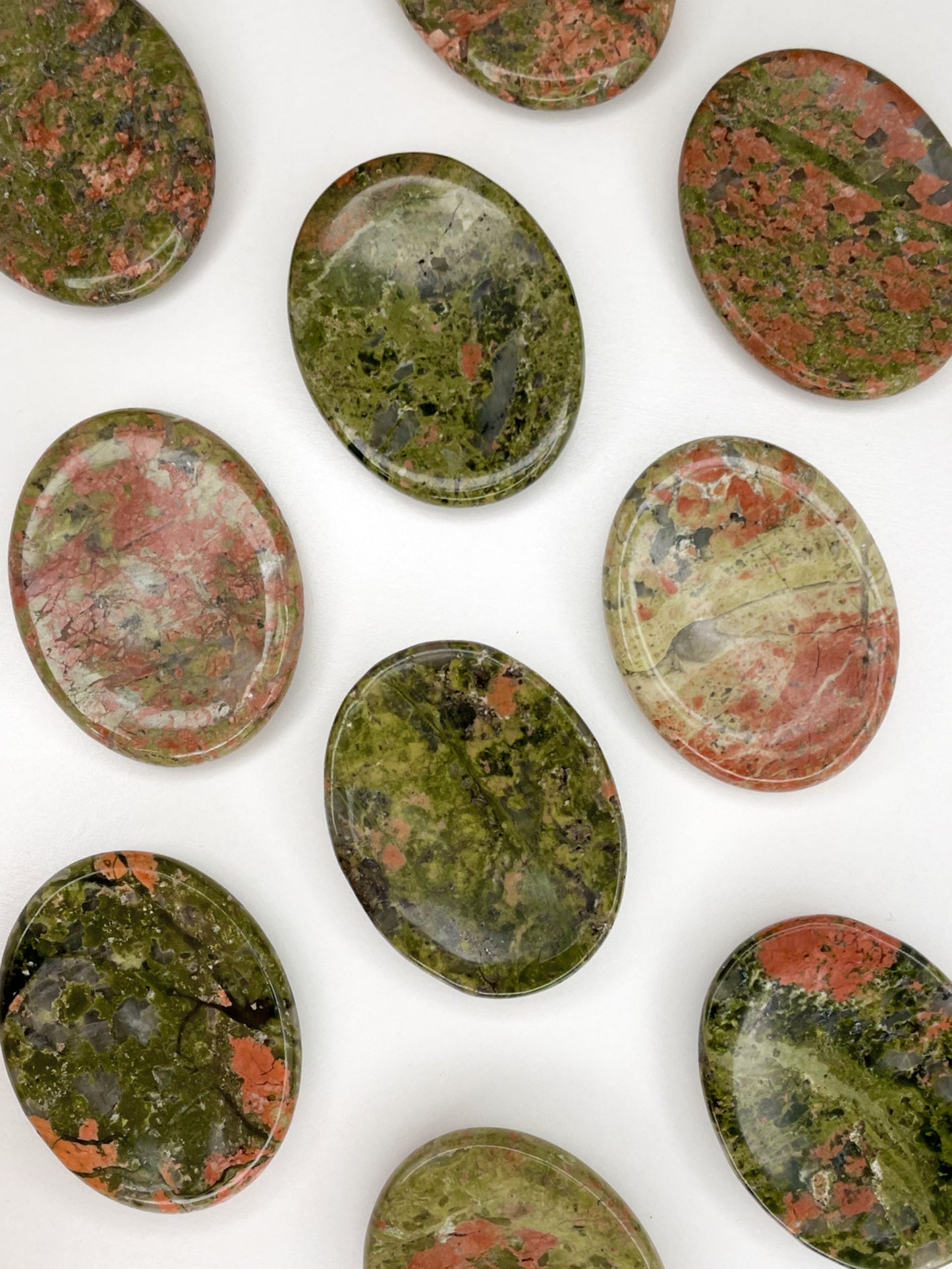 Unakite Worry Stones