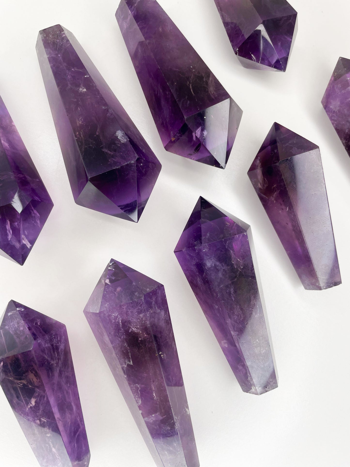 High Quality Deep Purple Amethyst Points