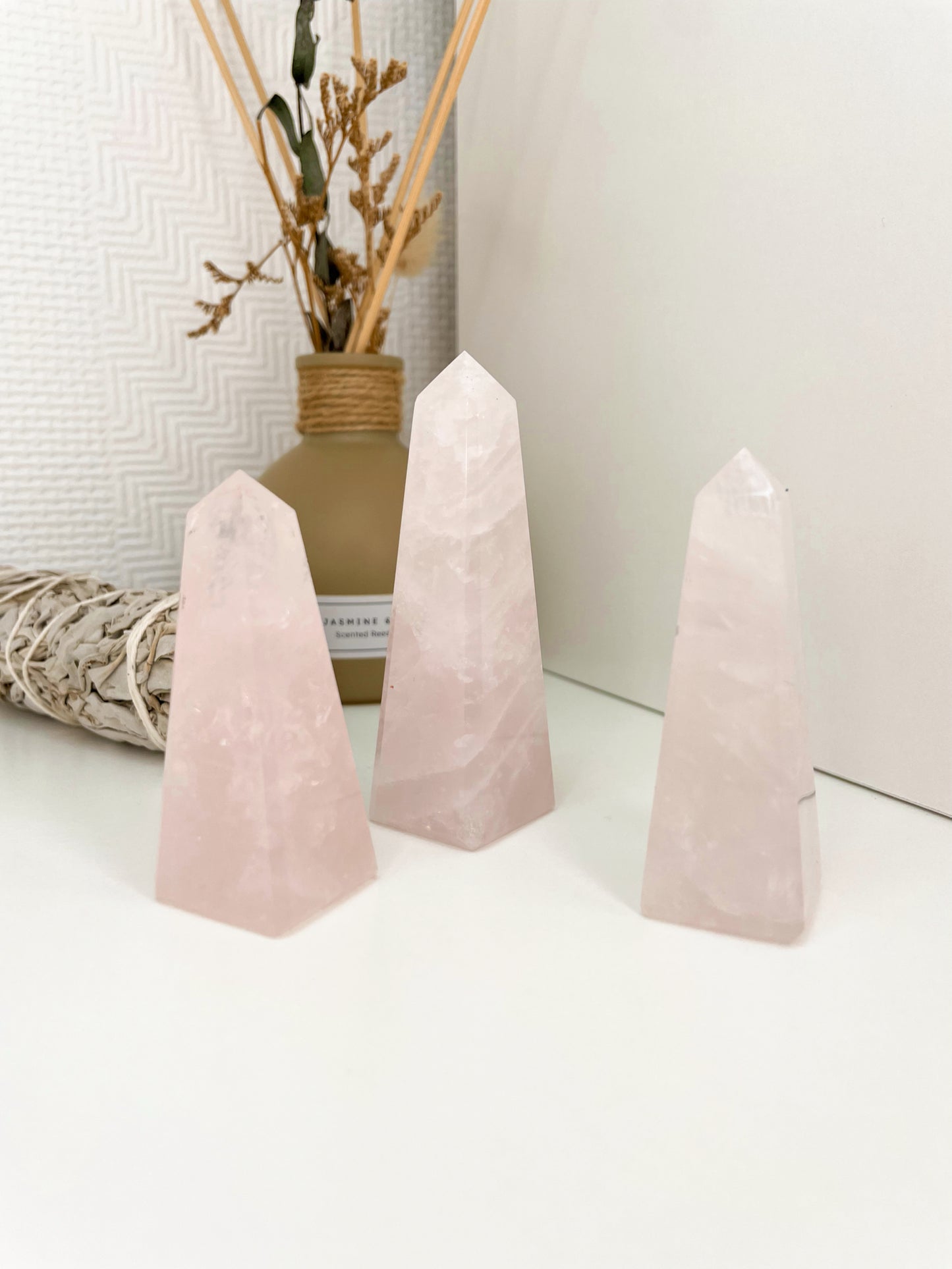 Brazilian Rose Quartz Obliske