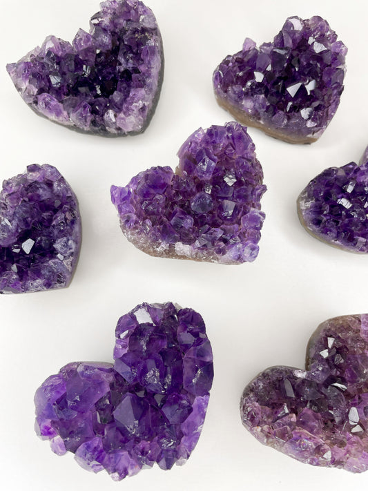 Brazilian Amethyst Heart Cluster