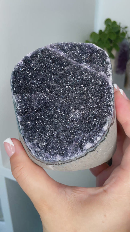 Brazilian Black Amethyst Cluster